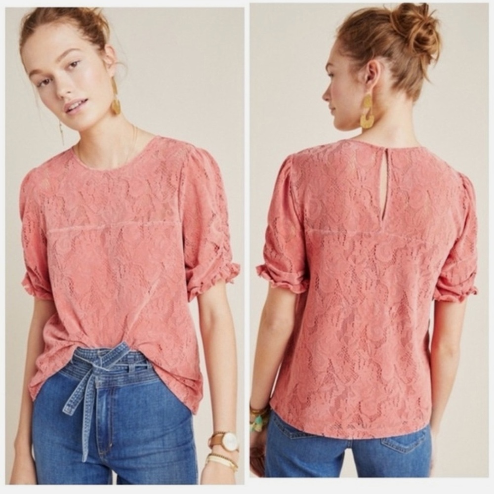 Anthropologie Pavarti Lace Top